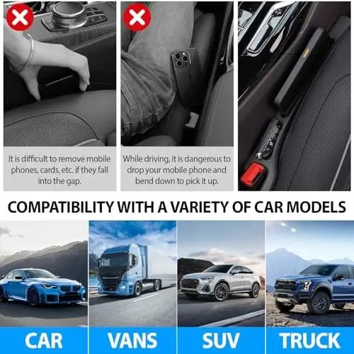 Car Seat Gap Filler Organizer – Keep Your Car Clean, Safe, and Stress-Free