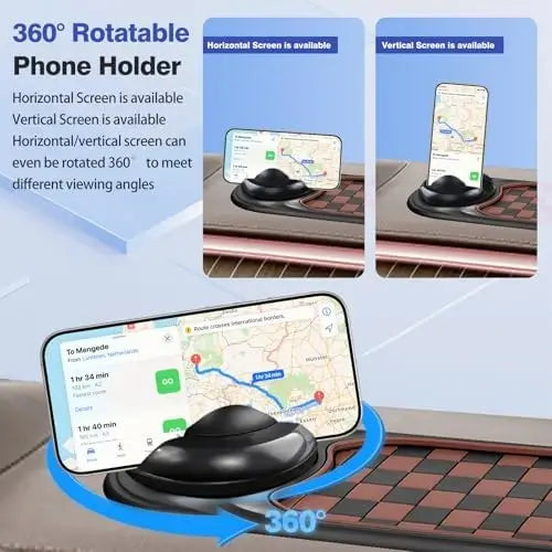 Multifunctional Car Anti-Slip Mat with Phone Holder