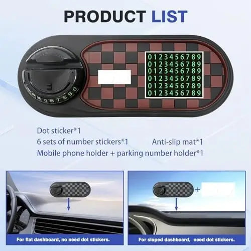Multifunctional Car Anti-Slip Mat with Phone Holder