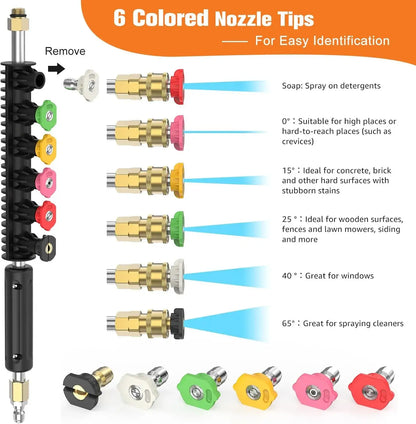 [Upgraded] Powerful Morale Pressure Washer Extension Wand Set